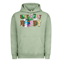 Pigment Oil Green Don't worry be hoppy Urban Hoodie - NancyCooperArtShop