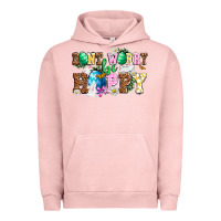 Pigment Salmon Don't worry be hoppy Urban Hoodie - NancyCooperArtShop