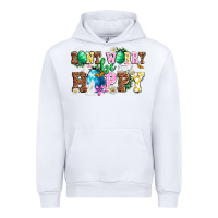 White Don't worry be hoppy Urban Hoodie - NancyCooperArtShop