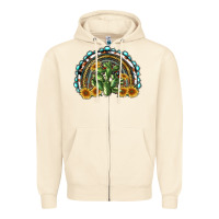 Sandshell western rainbow with cactus Zipper Hoodie - RanaPortraitStore
