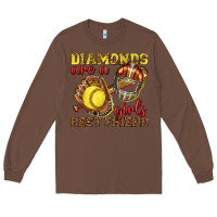 Chestnut diamonds are a girls best friend softball Long Sleeve Tee - texasbilliewilder