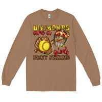 Toasted Coconut diamonds are a girls best friend softball Long Sleeve Tee - texasbilliewilder