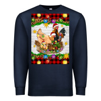 Navy Christmas coop animals Premium Sweatshirt - Artiststas
