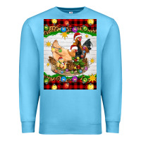 Ocean Blue Christmas coop animals Premium Sweatshirt - Artiststas