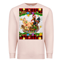 Pale Pink Christmas coop animals Premium Sweatshirt - Artiststas