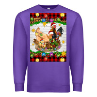 Purple Christmas coop animals Premium Sweatshirt - Artiststas