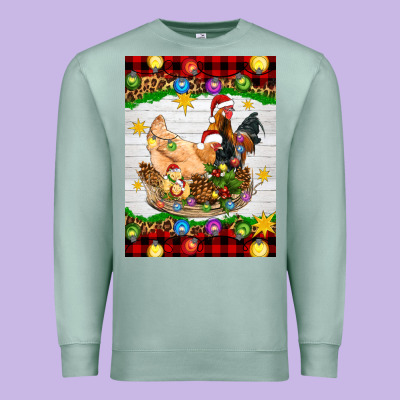 Christmas Coop Animals Premium Sweatshirt Designed By Artiststas