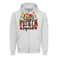 Dove Grey Mexico Fiesta Squad Zipper Hoodie - texasbilliewilder