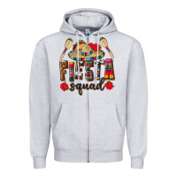 Heather Grey Mexico Fiesta Squad Zipper Hoodie - texasbilliewilder