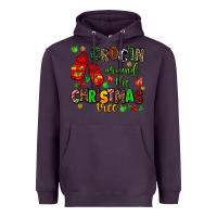 Plum Croc'in around the christmas tree Heavyweight Hoodie - AdoDesignShop
