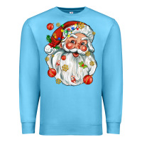 Ocean Blue santa with little christmas Premium Sweatshirt - AdoDesignShop