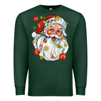Sports Green santa with little christmas Premium Sweatshirt - AdoDesignShop