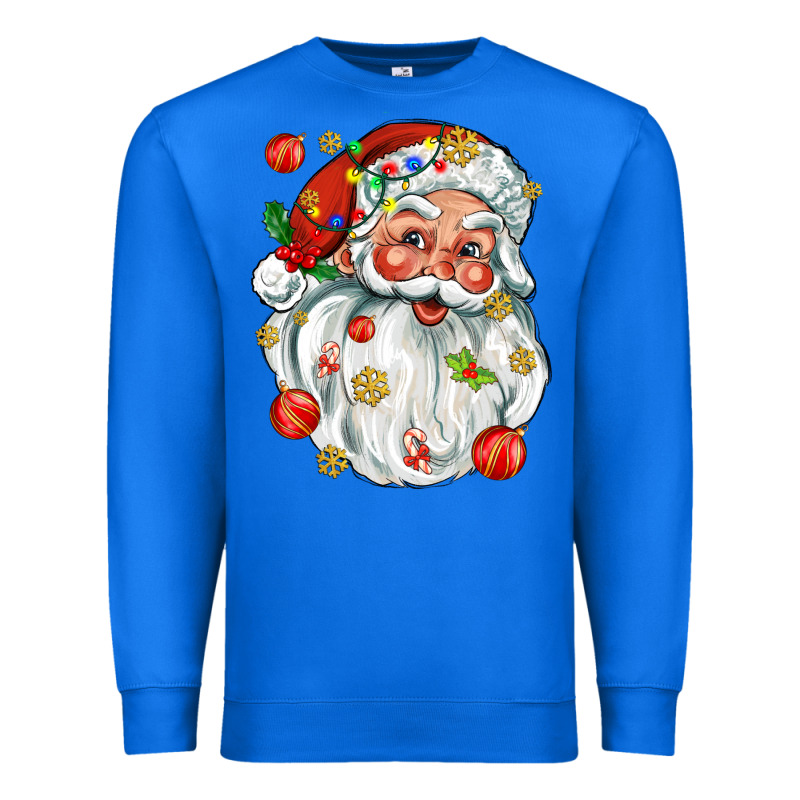 Santa With Little Christmas Premium Sweatshirt by AdoDesignShop | Teevron