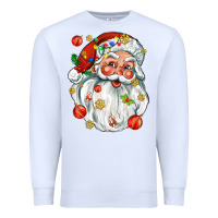 White santa with little christmas Premium Sweatshirt - AdoDesignShop