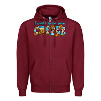 Burgundy i could go for some coffee Zipper Hoodie - Zillion Design Studio
