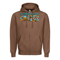 Chestnut i could go for some coffee Zipper Hoodie - Zillion Design Studio