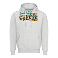 Dove Grey i could go for some coffee Zipper Hoodie - Zillion Design Studio