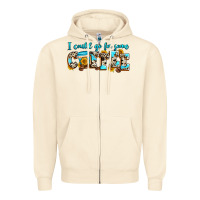 Sandshell i could go for some coffee Zipper Hoodie - Zillion Design Studio