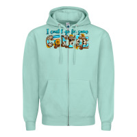 Seafoam i could go for some coffee Zipper Hoodie - Zillion Design Studio