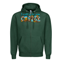 Sports Green i could go for some coffee Zipper Hoodie - Zillion Design Studio