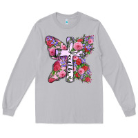 Moon Dust faith butterfly cross Long Sleeve Tee - Zillion Design Studio