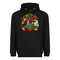 Black Christmas party and chickens Heavyweight Hoodie - AdoDesignShop