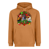 Meerkat Christmas party and chickens Heavyweight Hoodie - AdoDesignShop