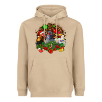 Mushroom Christmas party and chickens Heavyweight Hoodie - AdoDesignShop