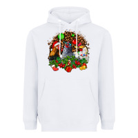 White Christmas party and chickens Heavyweight Hoodie - AdoDesignShop