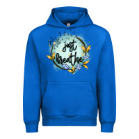 Cobalt just breathe Urban Hoodie - MaliasSmallBusiness