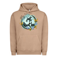 Pigment Burro just breathe Urban Hoodie - MaliasSmallBusiness