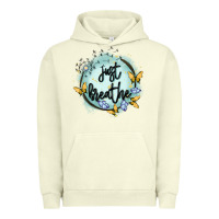 Pigment Pistachio just breathe Urban Hoodie - MaliasSmallBusiness