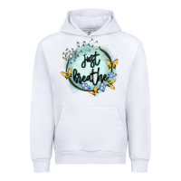 White just breathe Urban Hoodie - MaliasSmallBusiness