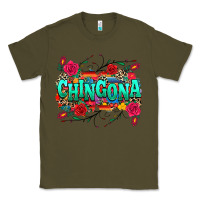 Army Green chingona Classic Tee - texasbilliewilder