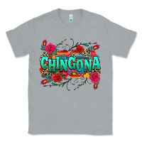 Heather Grey chingona Classic Tee - texasbilliewilder