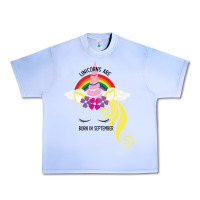 Unicorns Are Born In September Urban Heavy Tee | Teevron
