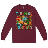 Burgundy christmas jolly teachers Long Sleeve Tee - AdoDesignShop