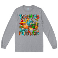 Heather Grey christmas jolly teachers Long Sleeve Tee - AdoDesignShop