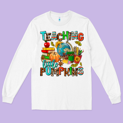 Christmas Jolly Teachers Long Sleeve Tee Designed By Adodesignshop