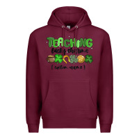 Burgundy teaching lucky charms Premium Hoodie - MaliasSmallBusiness