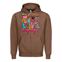 Chestnut coffee is my love language Zipper Hoodie - Zillion Design Studio