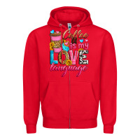 Red coffee is my love language Zipper Hoodie - Zillion Design Studio