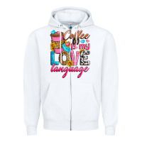 White coffee is my love language Zipper Hoodie - Zillion Design Studio