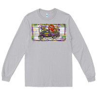 Moon Dust Mardi Gras Truck And Fleur De Lis Crawfish Long Sleeve Tee - RanaPortraitStore