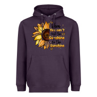 Plum when you can't find the sunshine be the sunshine Heavyweight Hoodie - JahusDesignShop