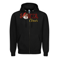 Black santa claus Zipper Hoodie - RanaPortraitStore