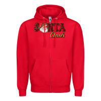 Red santa claus Zipper Hoodie - RanaPortraitStore