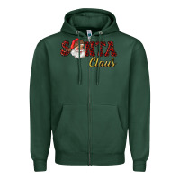 Sports Green santa claus Zipper Hoodie - RanaPortraitStore