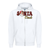 White santa claus Zipper Hoodie - RanaPortraitStore