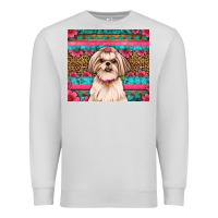 Dove Grey shih tzu floral tumbler Premium Sweatshirt - JahusDesignShop
